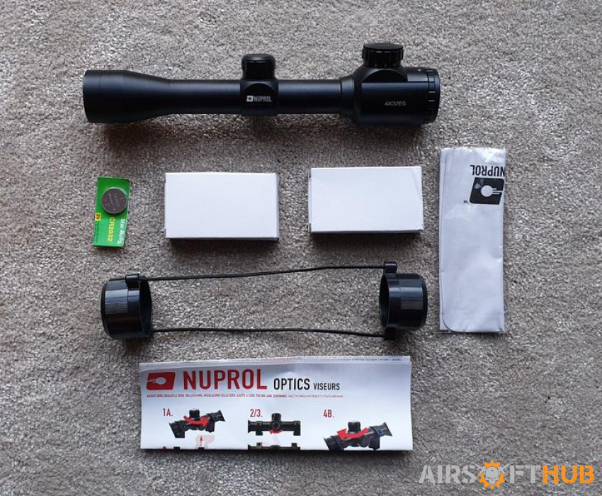 NUPROL 4x32 IR RIFLE SCOPE - Used airsoft equipment