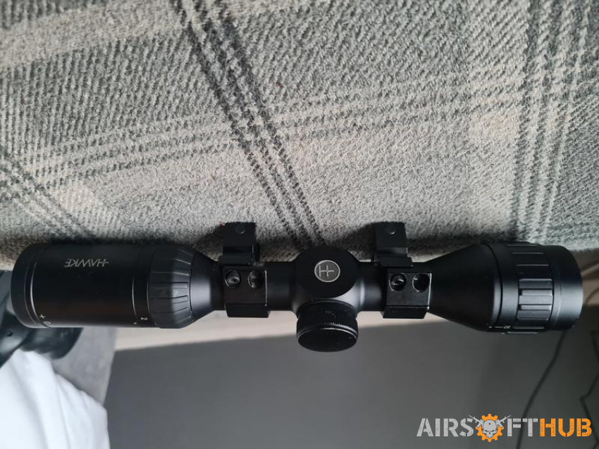 Hawke airmax 2-7x32AO scope - Used airsoft equipment