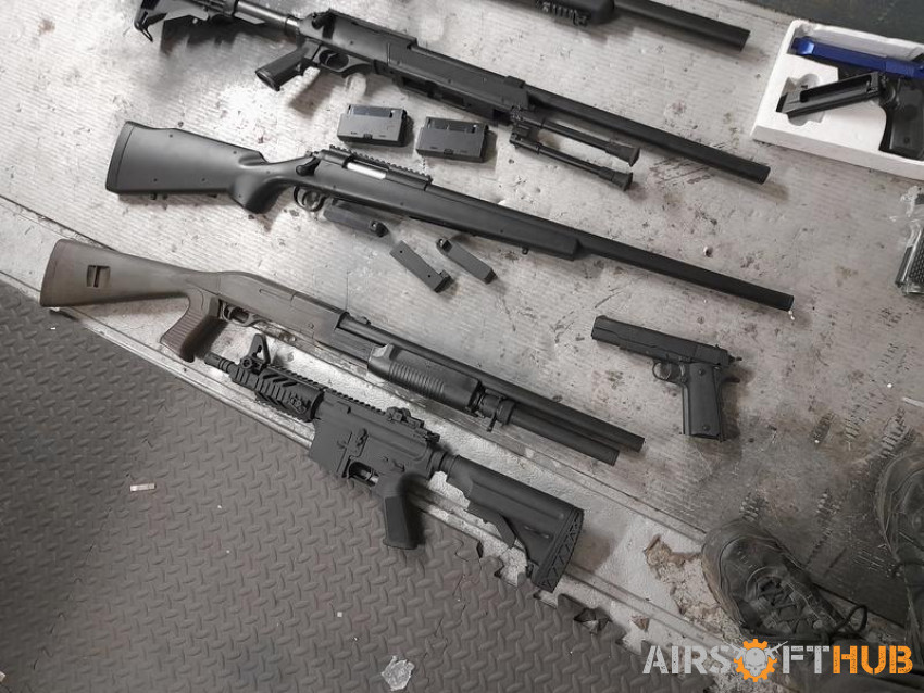 big bundle of guns - Used airsoft equipment