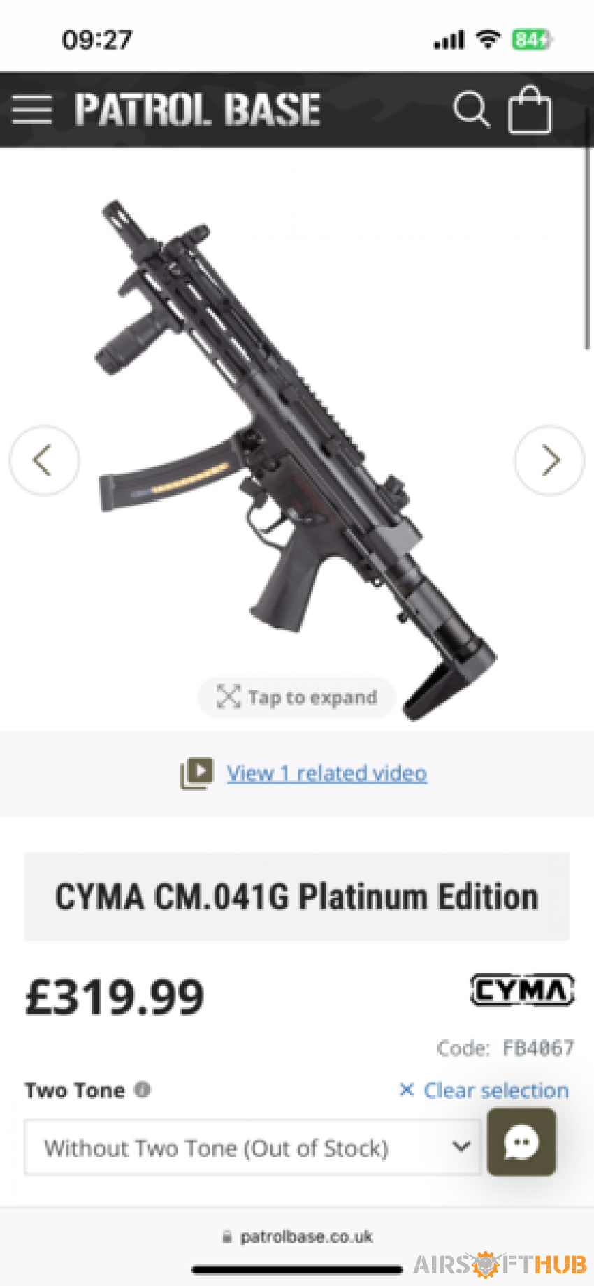 CYMA Platinum SMG-5 - Used airsoft equipment