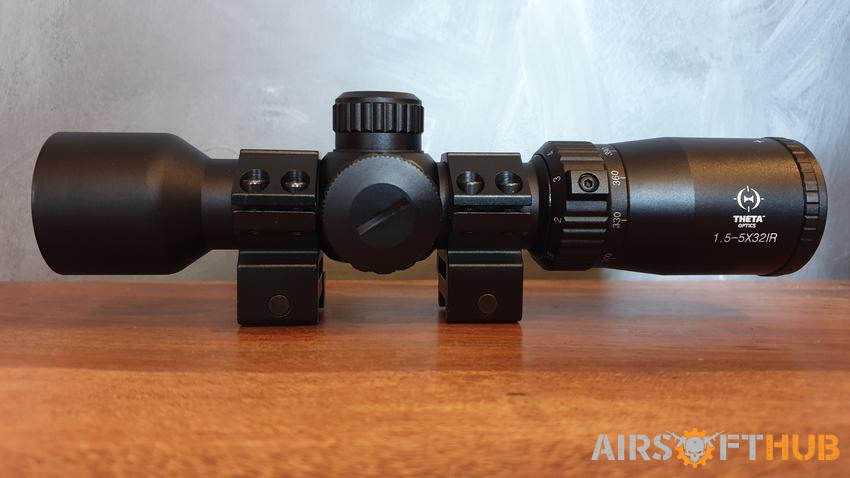 Theta Optics 1.5-5x32 EG Scope - Used airsoft equipment