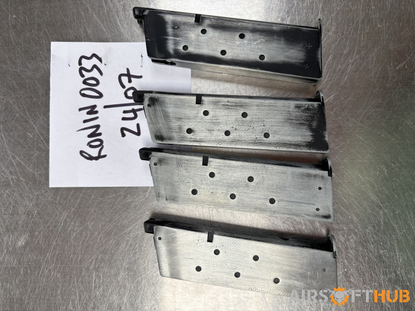 WE 1911 GBB Magazines x4 - Used airsoft equipment