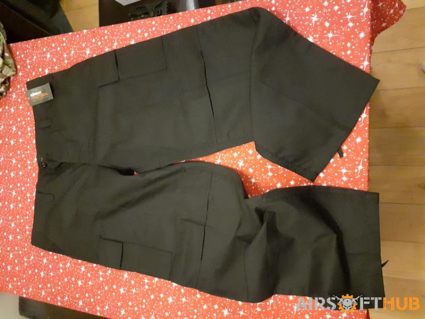 Black tactical trousers - Used airsoft equipment