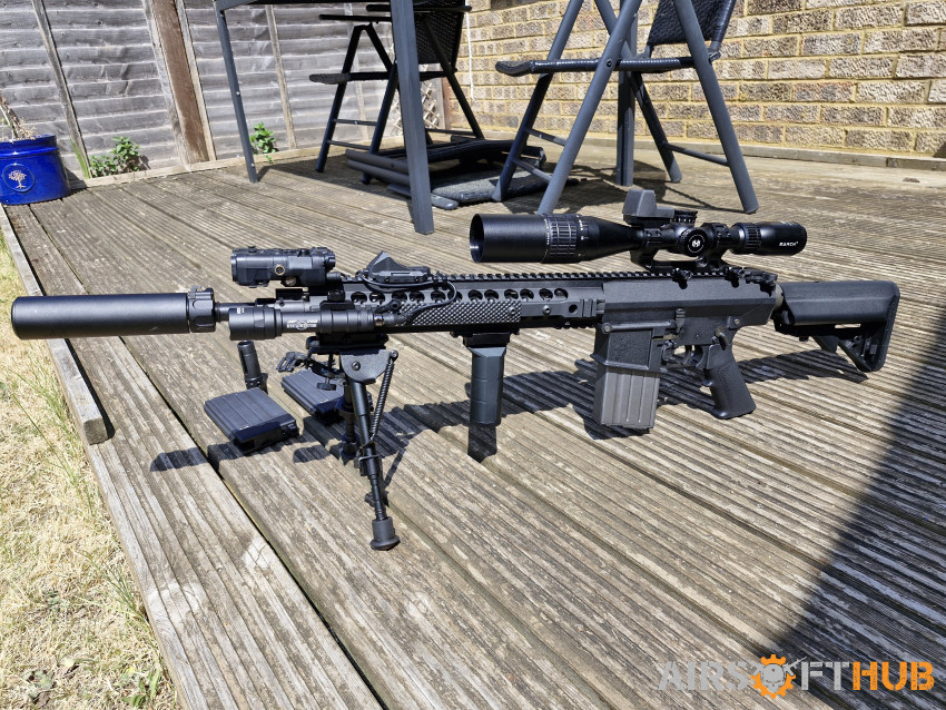VFC SR25 ECC GBBR + extras - Used airsoft equipment