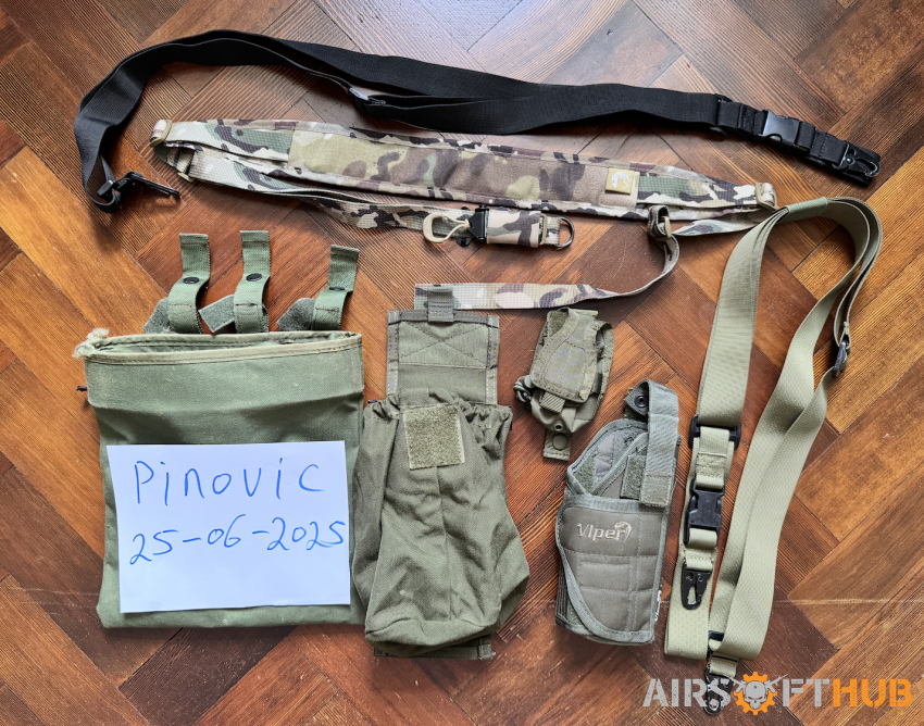 Bundle sale: slings, holster.. - Used airsoft equipment