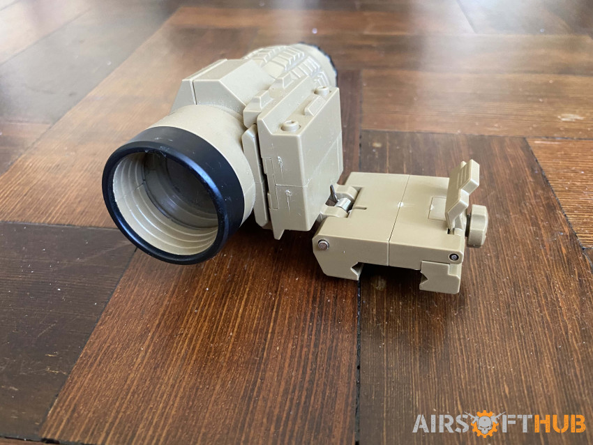3X Magnifier & mock laser - Used airsoft equipment