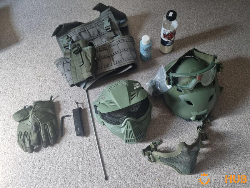 Selection of Tactical Gear - Used airsoft equipment