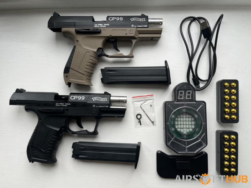 WALTHER P99 X 2 Laser Blowback - Used airsoft equipment