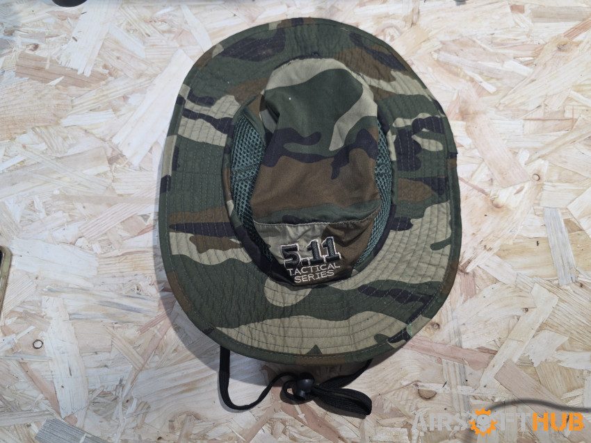 Woodland Boonie Hat - Used airsoft equipment