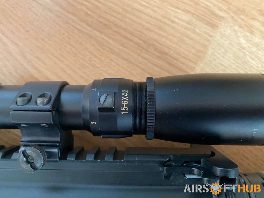 Edgar Brothers 1.5-6x42 scope - Used airsoft equipment