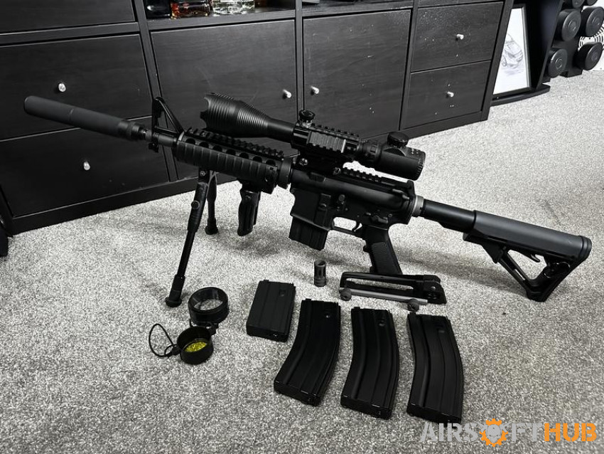 WE GGBR with attachments - Used airsoft equipment
