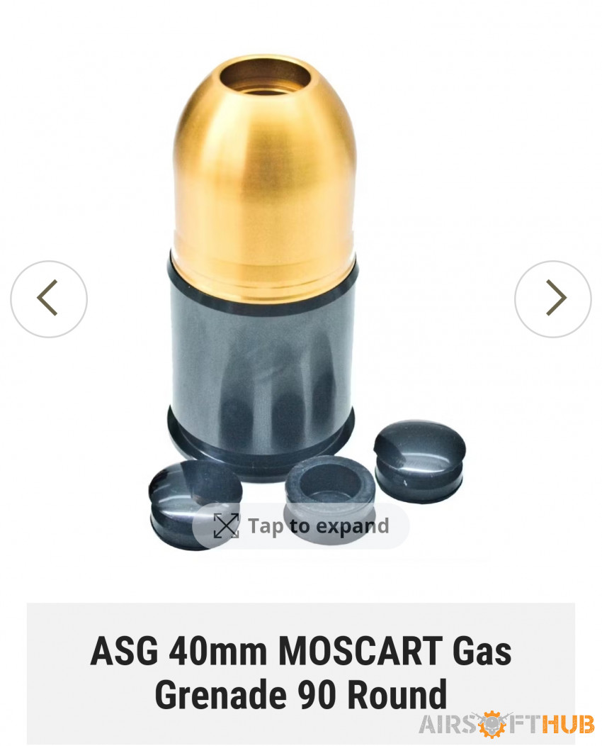 40mm moscart - Used airsoft equipment