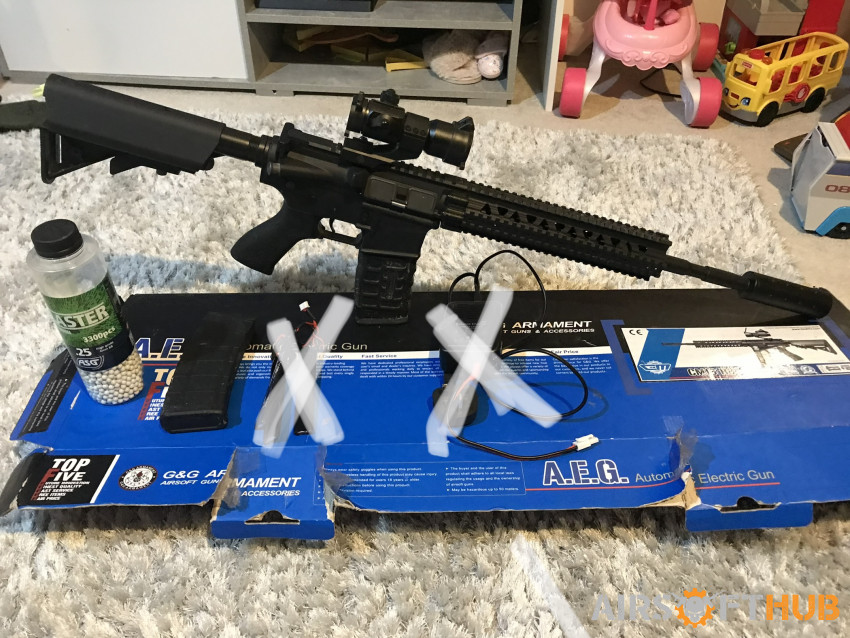 Assault rifle, sniper, pistol - Used airsoft equipment