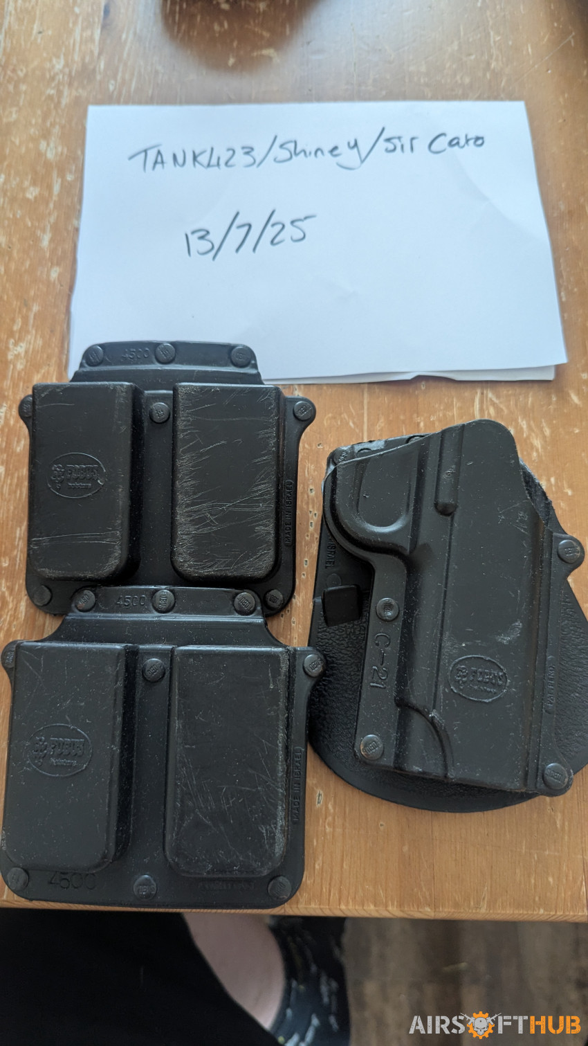 Fobus 1911 holster & mag pouch - Used airsoft equipment