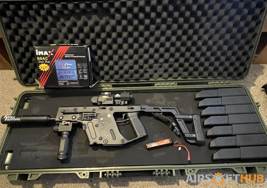 kriss vector plus 7 mags - Used airsoft equipment