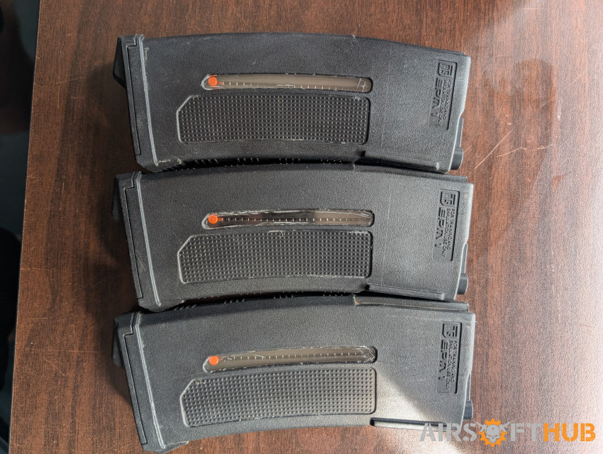 3x PTS EPM-1 M4 Magazines - Used airsoft equipment