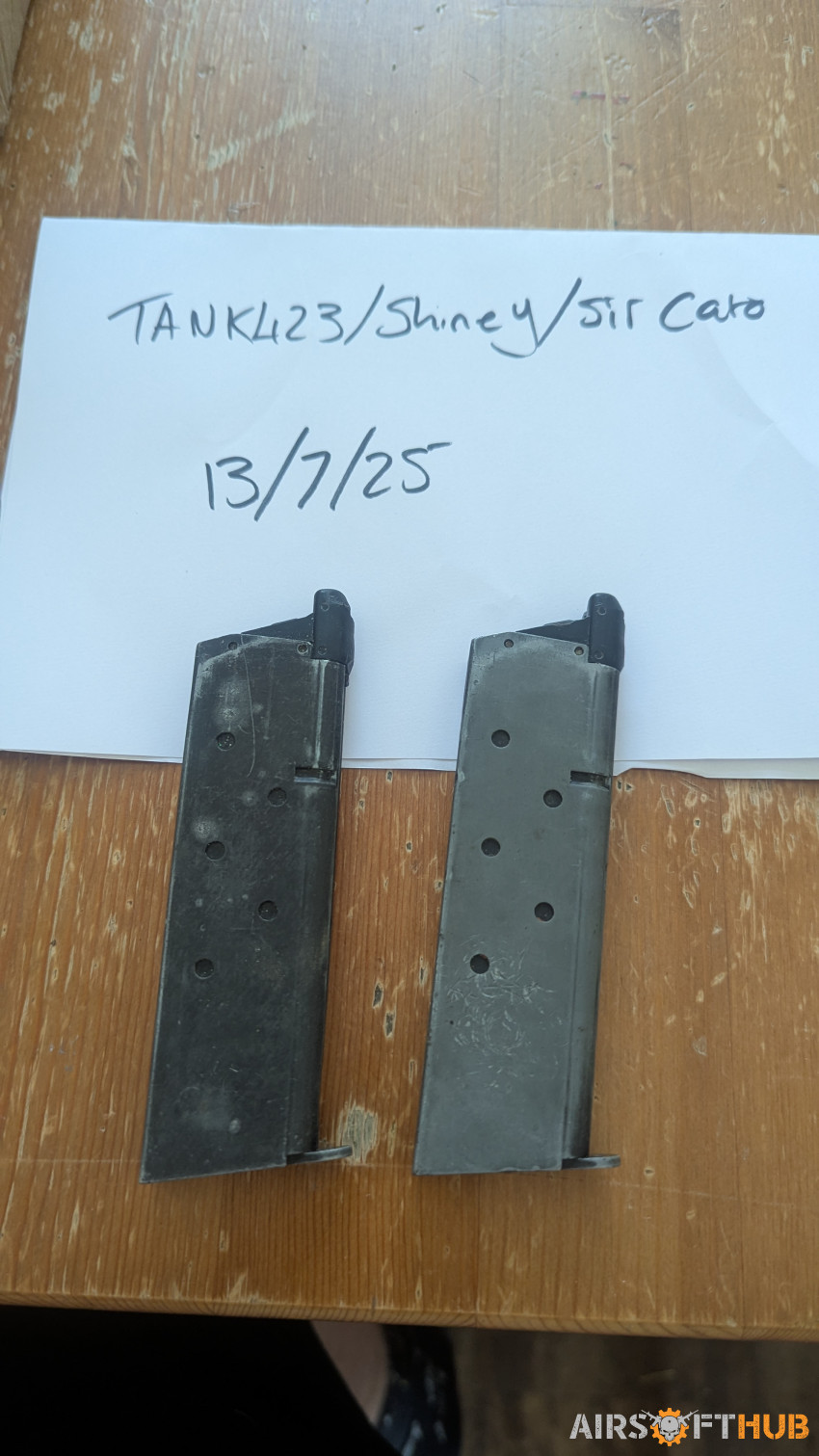 2 X 1911 mags - Used airsoft equipment