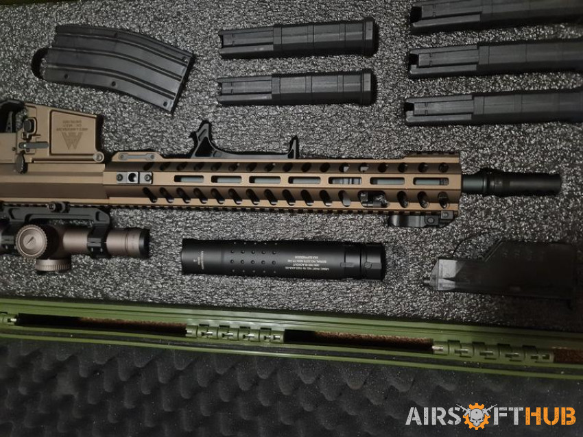 Rare ares ar308L deluxe with e - Used airsoft equipment