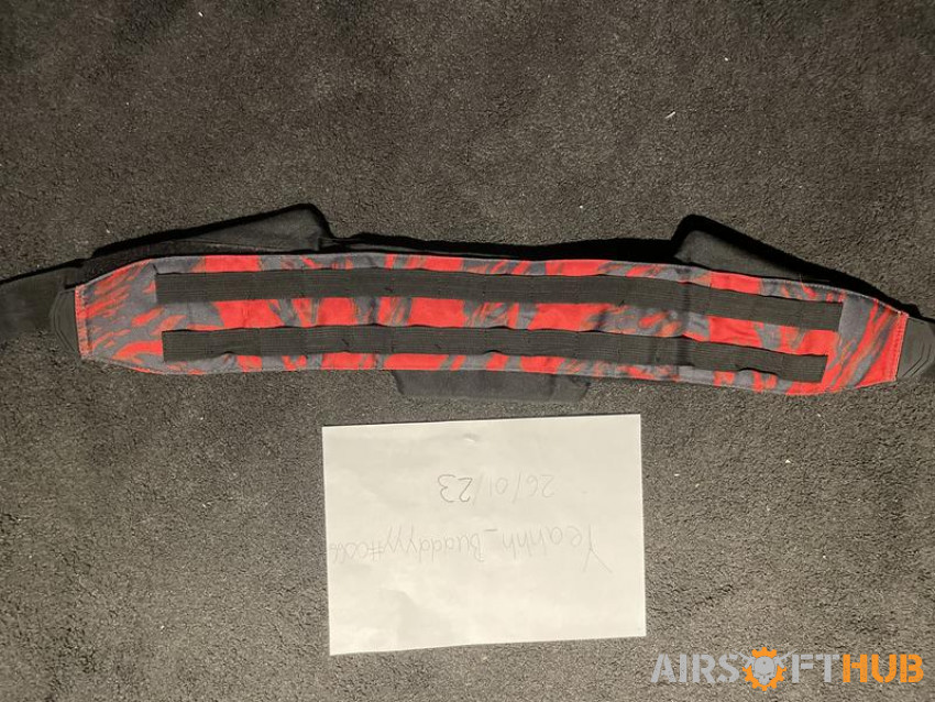 Speedqb red tiger belt - Used airsoft equipment