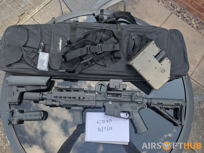 Krytac lmg upgraded bundle - Used airsoft equipment