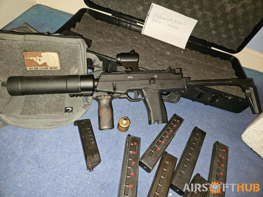 Kwa asg mp9 bundle - Used airsoft equipment