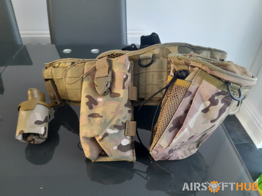 Full load out plate + helmet - Used airsoft equipment