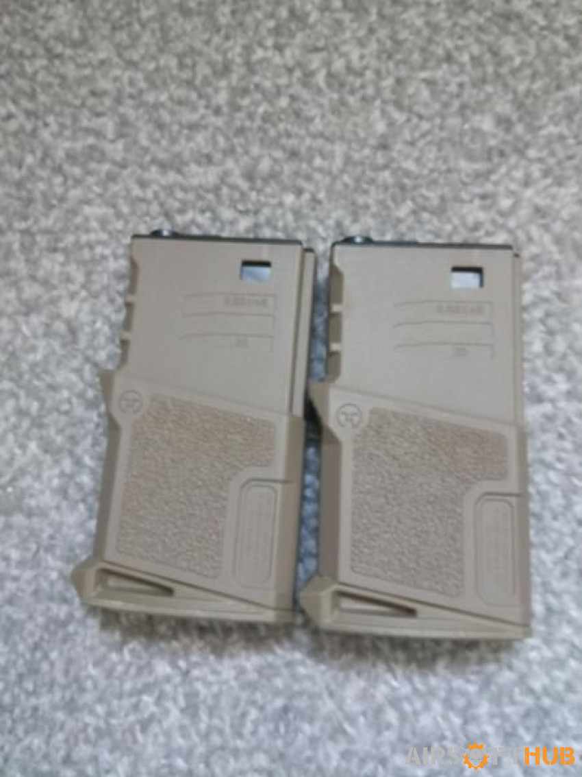 Ares 120 Rounds Magazine (Tan) - Used airsoft equipment