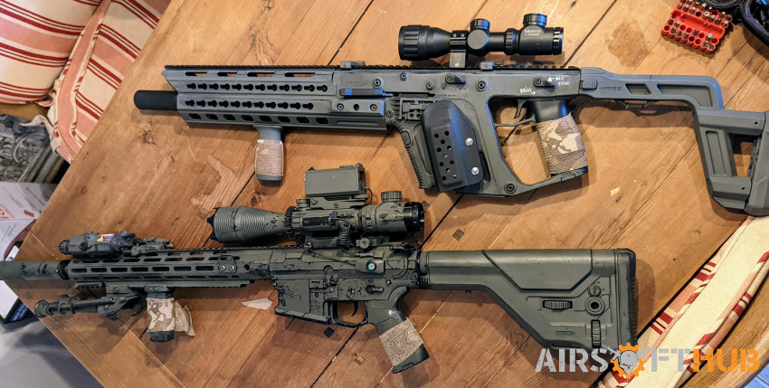 SR25 DMR and KRISS VECTOR JOBL - Used airsoft equipment