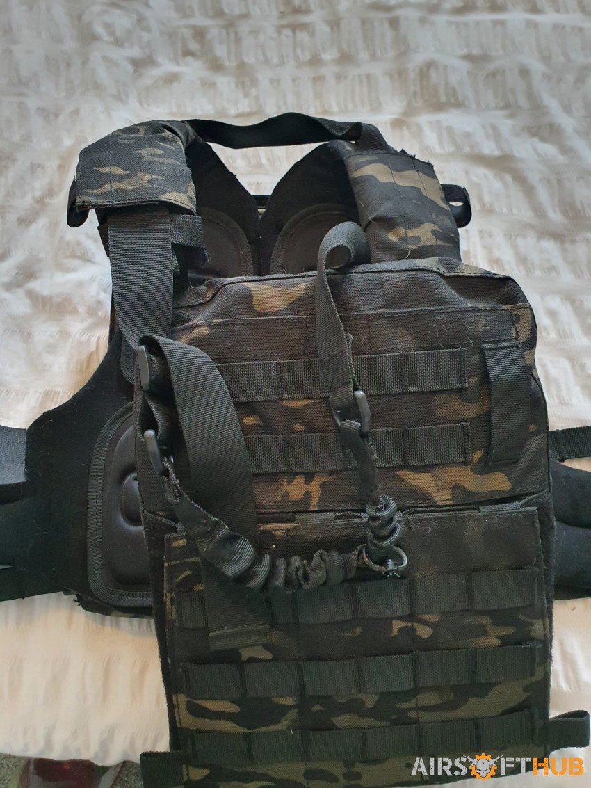Vest rig plate carrier - Used airsoft equipment