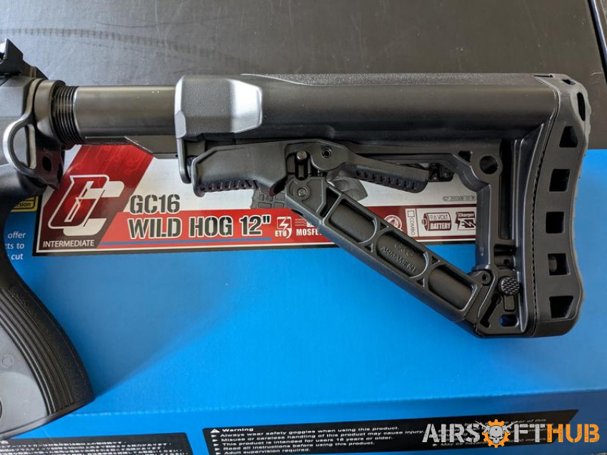 NEW G&G Wildhog 12" GC16 - Used airsoft equipment