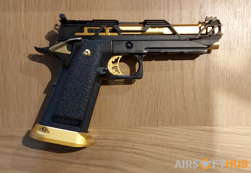Upgraded tm gold match trade w - Used airsoft equipment