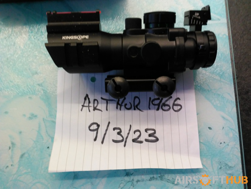 KINGSCOPE Tactical Rifle Scope - Used airsoft equipment