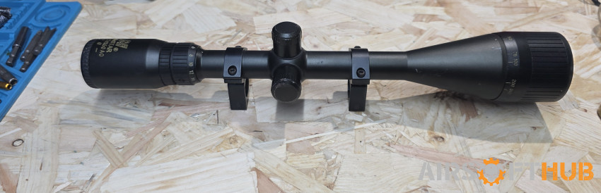 NcSTAR 6-24X50 AO Rifle Scope - Used airsoft equipment