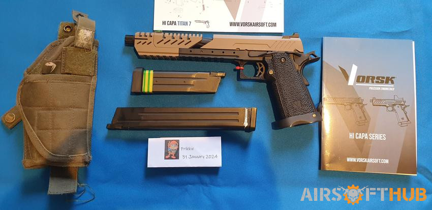 Hi-Capa Titan 7 plus extended - Used airsoft equipment