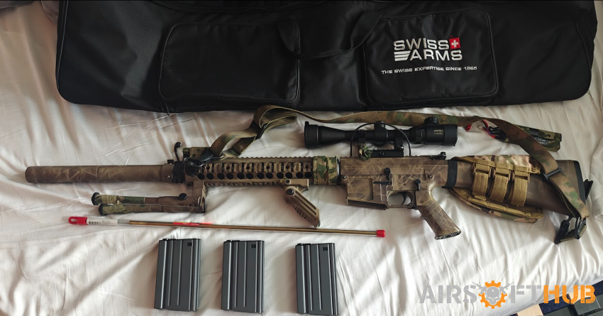A&K SR-25 Full Stock DMR - Used airsoft equipment