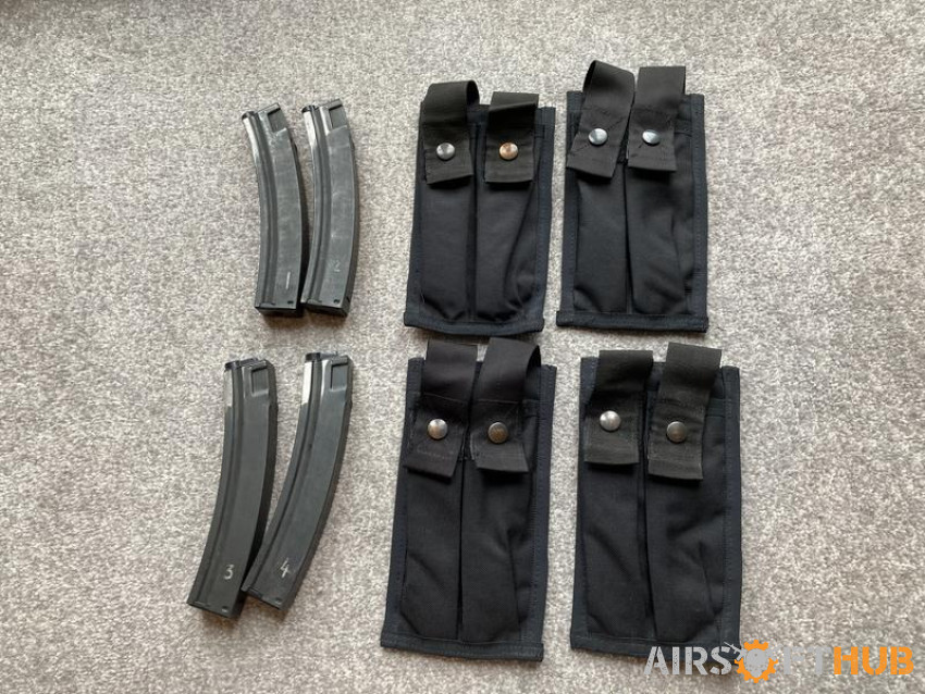 Mp5 mags and pouches - Used airsoft equipment
