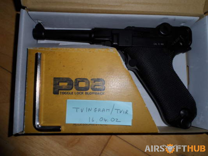 KWS Luger P08 - NEW - Used airsoft equipment