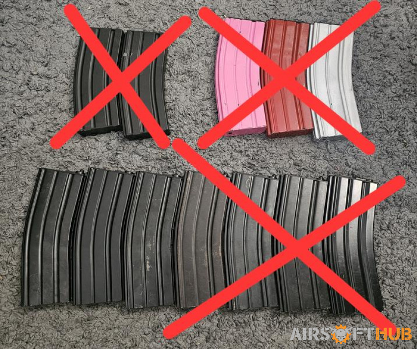 3 x 130rnd Mid Cap Mags - Used airsoft equipment