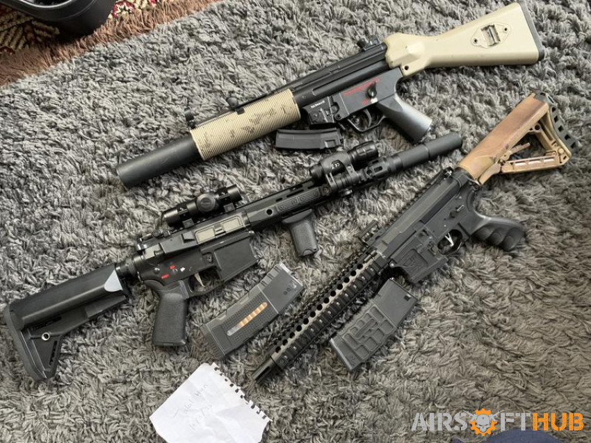 Bunch of rifles - Used airsoft equipment