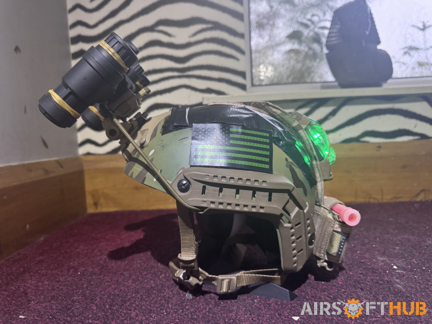 MultiCam FAST Helmet READ DESC - Used airsoft equipment