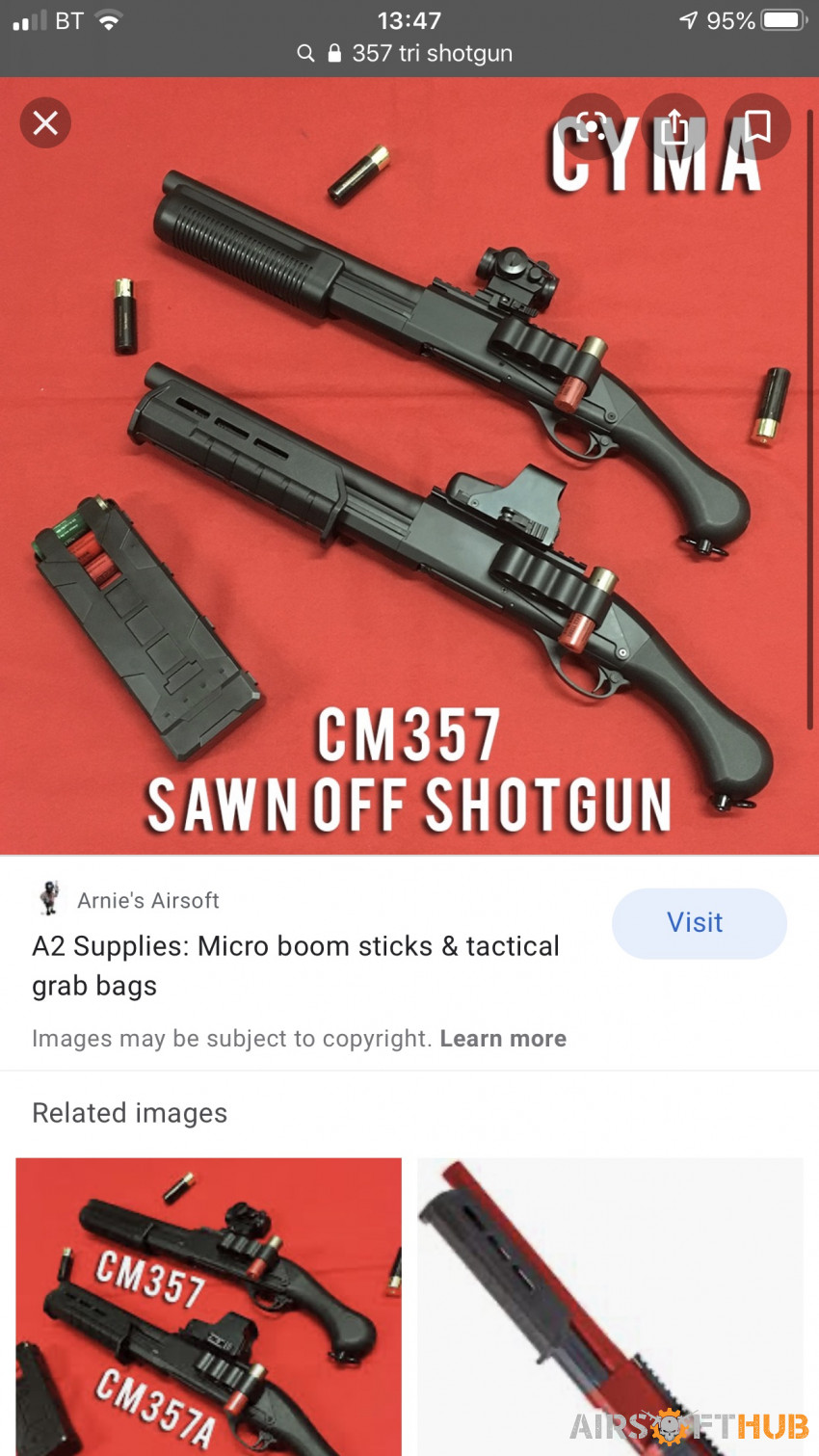 Cyma 357 tri shotgun Sawed off - Used airsoft equipment