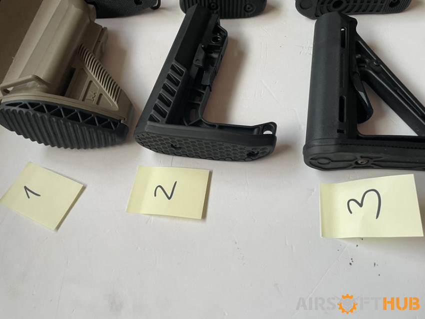 Airsoft stock- parts - Used airsoft equipment