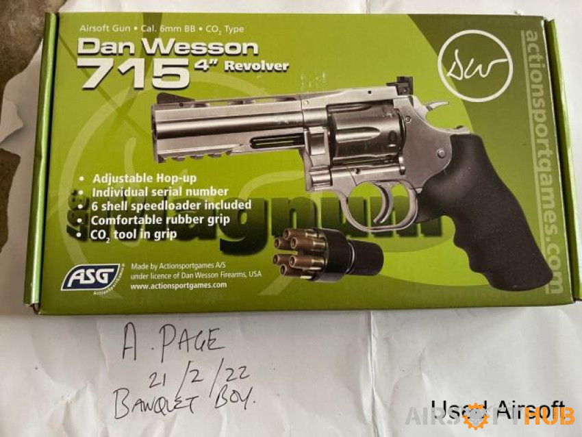 New ASG Dan Wesson  Magnum 4" - Used airsoft equipment