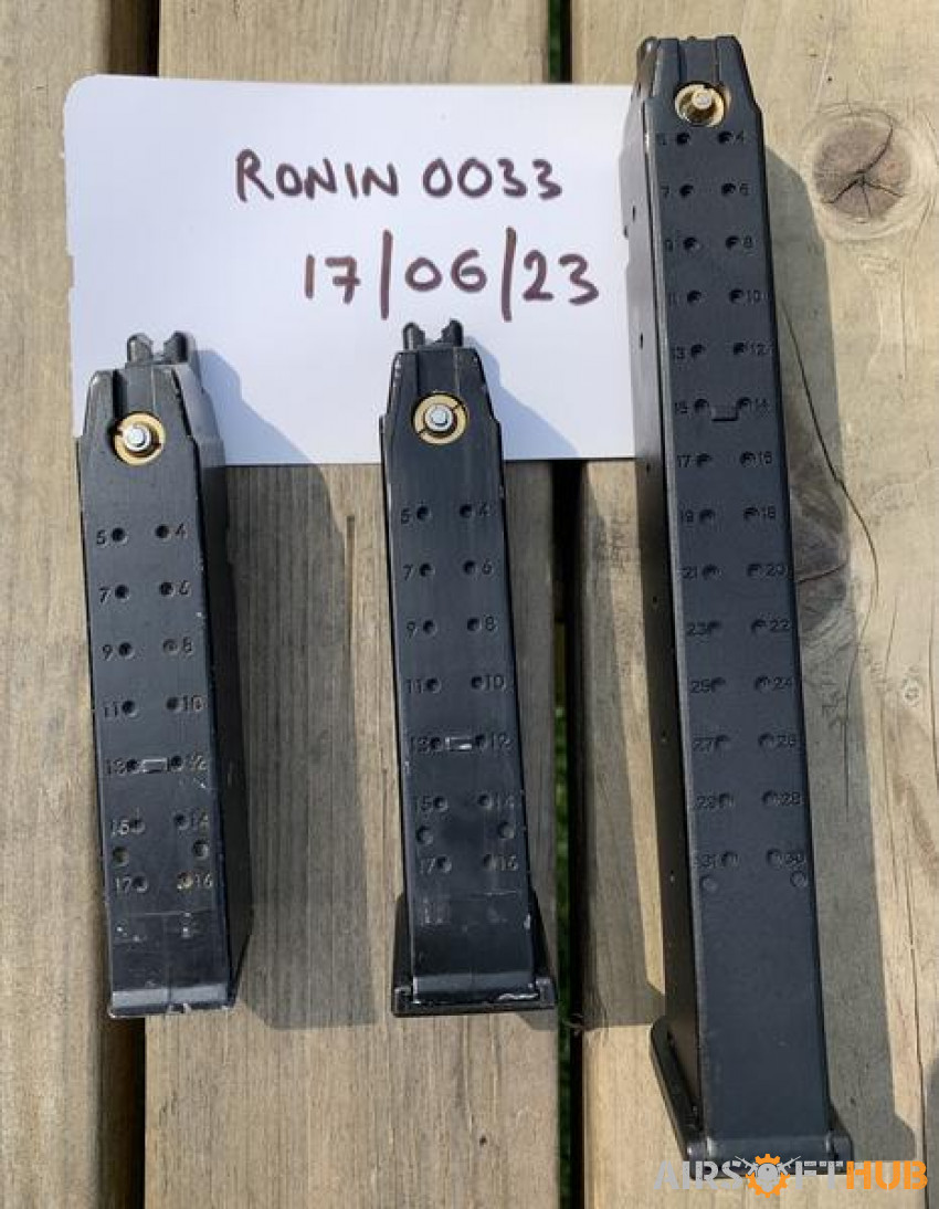 Glock/G Series/AAP magazines - Used airsoft equipment