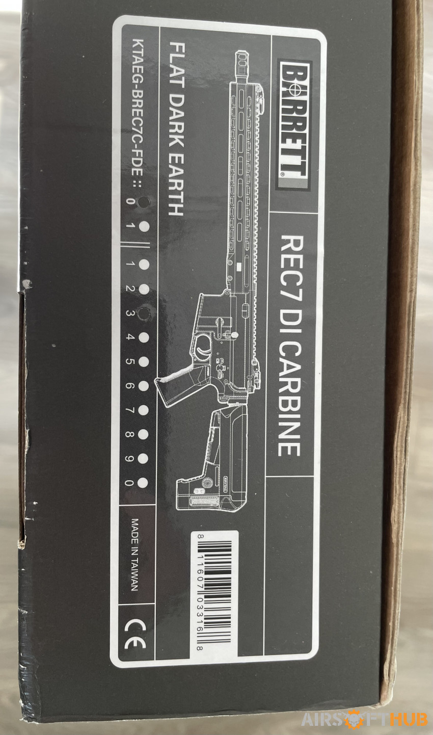 Upgraded Krytac Barrett Rec 7 - Used airsoft equipment