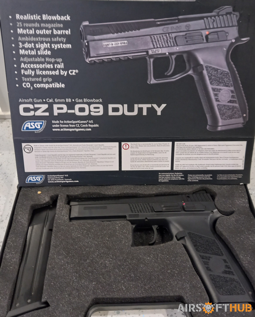 ASG CZ P-09 DUTY PISTOL. - Used airsoft equipment