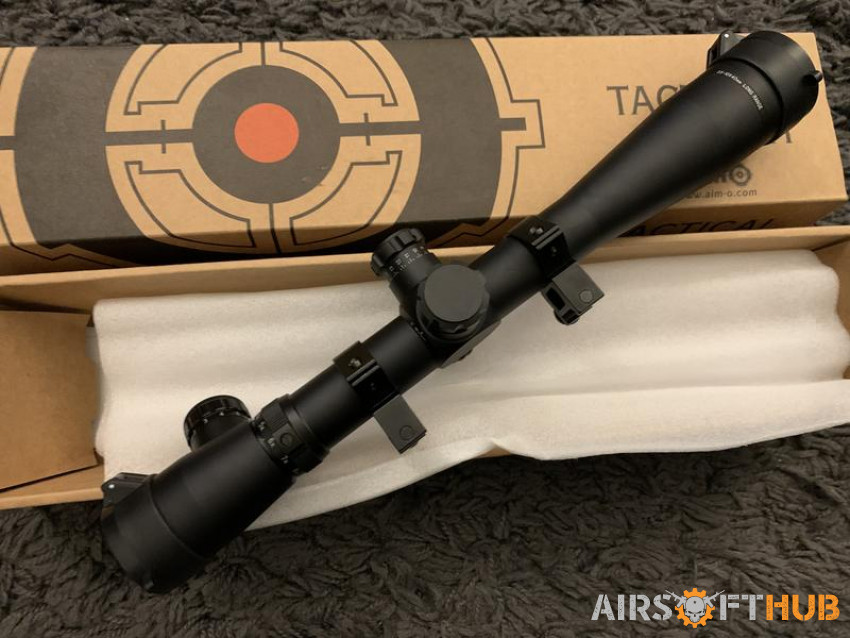 Aim-O 3.5-10x40 SF scope - Used airsoft equipment