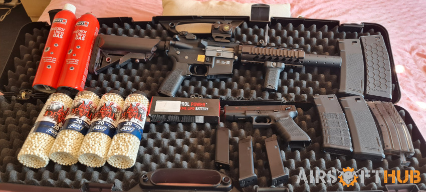 Pistol and rifle - Used airsoft equipment