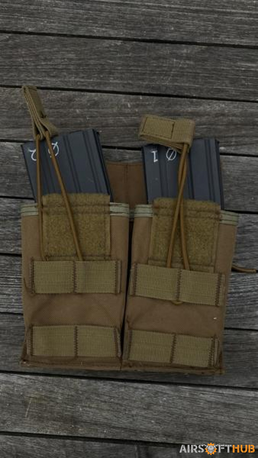 Tan & black pouches - Used airsoft equipment