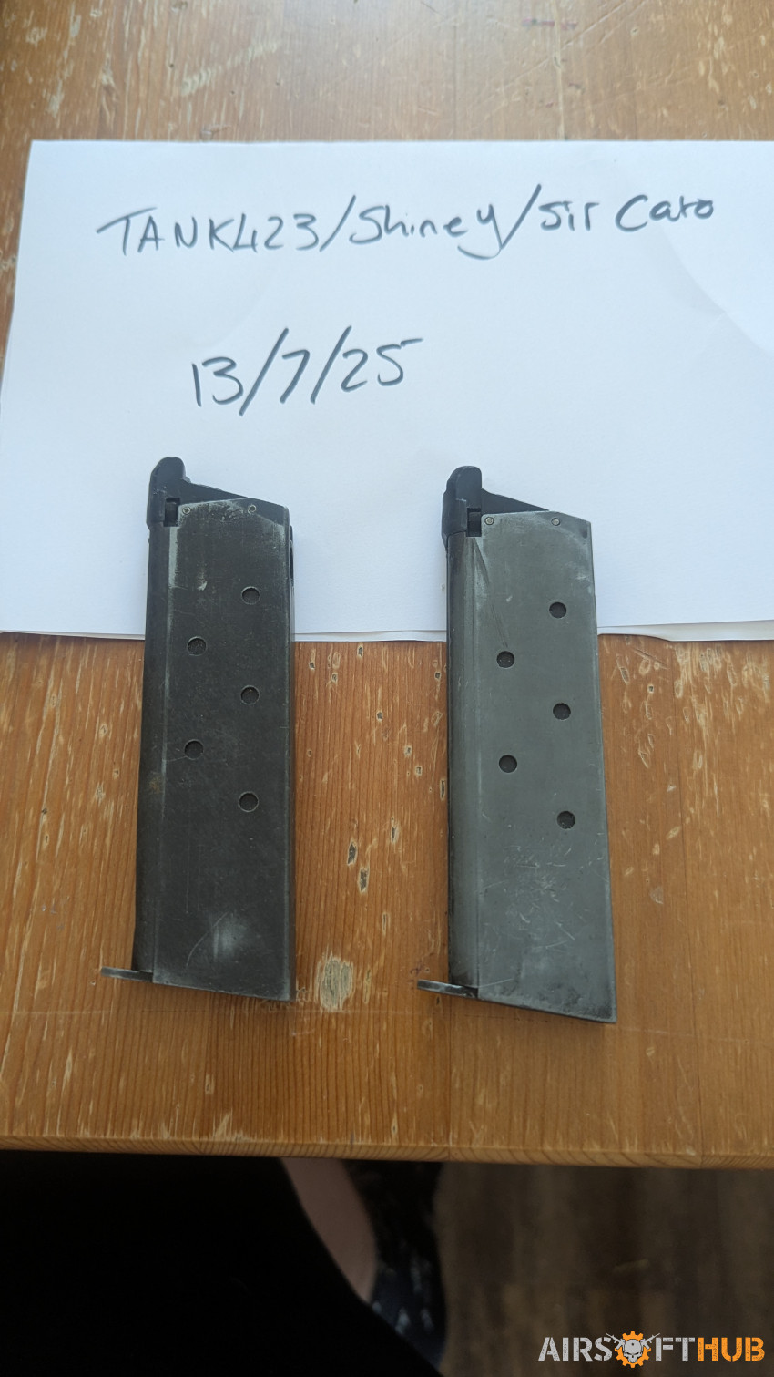 2 X 1911 mags - Used airsoft equipment